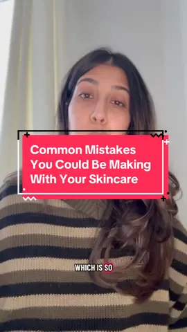 Do not make these mistakes with your routine.. #skintok #skincaremistakes #skincaretips #skincareroutine #skincareviral 