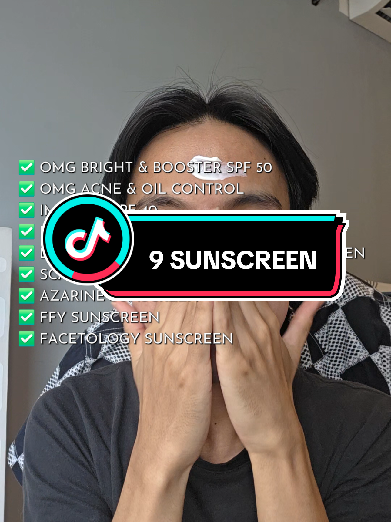9 sunscreen favorite ✨️👀 #sunscreenviral #omgsunscreen #cowokskincarean #skincarecowok #sunscreen 