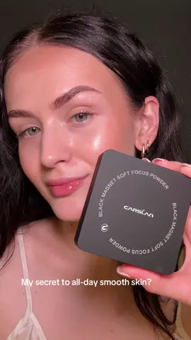 ✨ Blur, set, and stay flawless all day 🖤 Waterproof, sweatproof & oil-control—CARSLAN Black Magnet Soft Focus Powder is the real filter ✨ #CARSLAN #SoftFocusPowder #24HFlawless @carslan_us 
