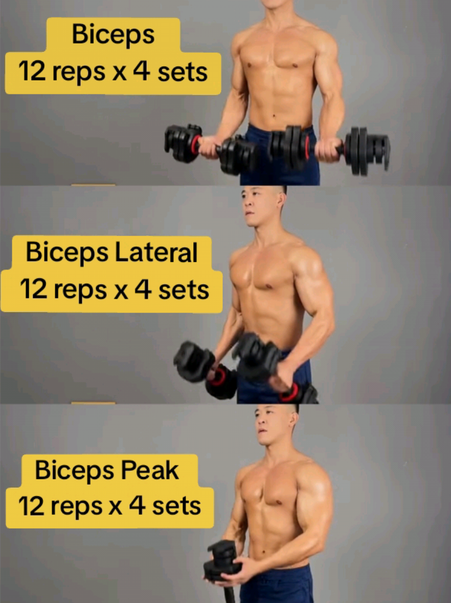 💯💪If you want to have nice and delicate arms, you must try these exercises #dumbbell #training #arm #workout #viralvideo 