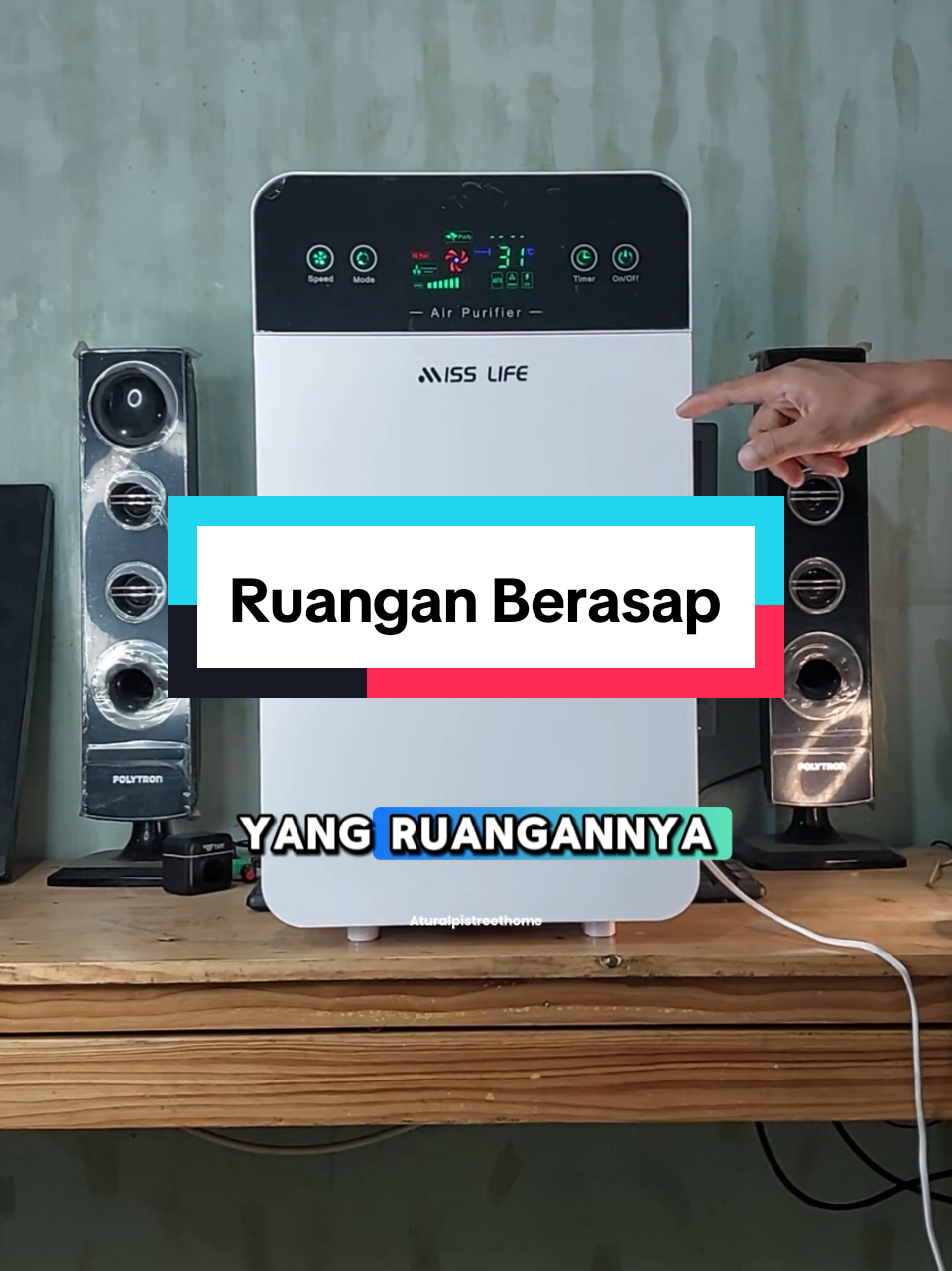 Ruangan kemasukan asap pertimbangkan untuk beli ini #airpurifier #misslife 