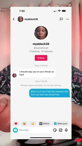 Y’all really think just because I post online you can DM me wild stuff and I’m supposed to stay quiet? Nah. I will always respond. Then the same people get mad and try to flag my account 🤷🏽‍♀️ Find you something safe to do. #Boundaries #SocialMediaEtiquette #StopTheWeirdness #IDontPlayOnline