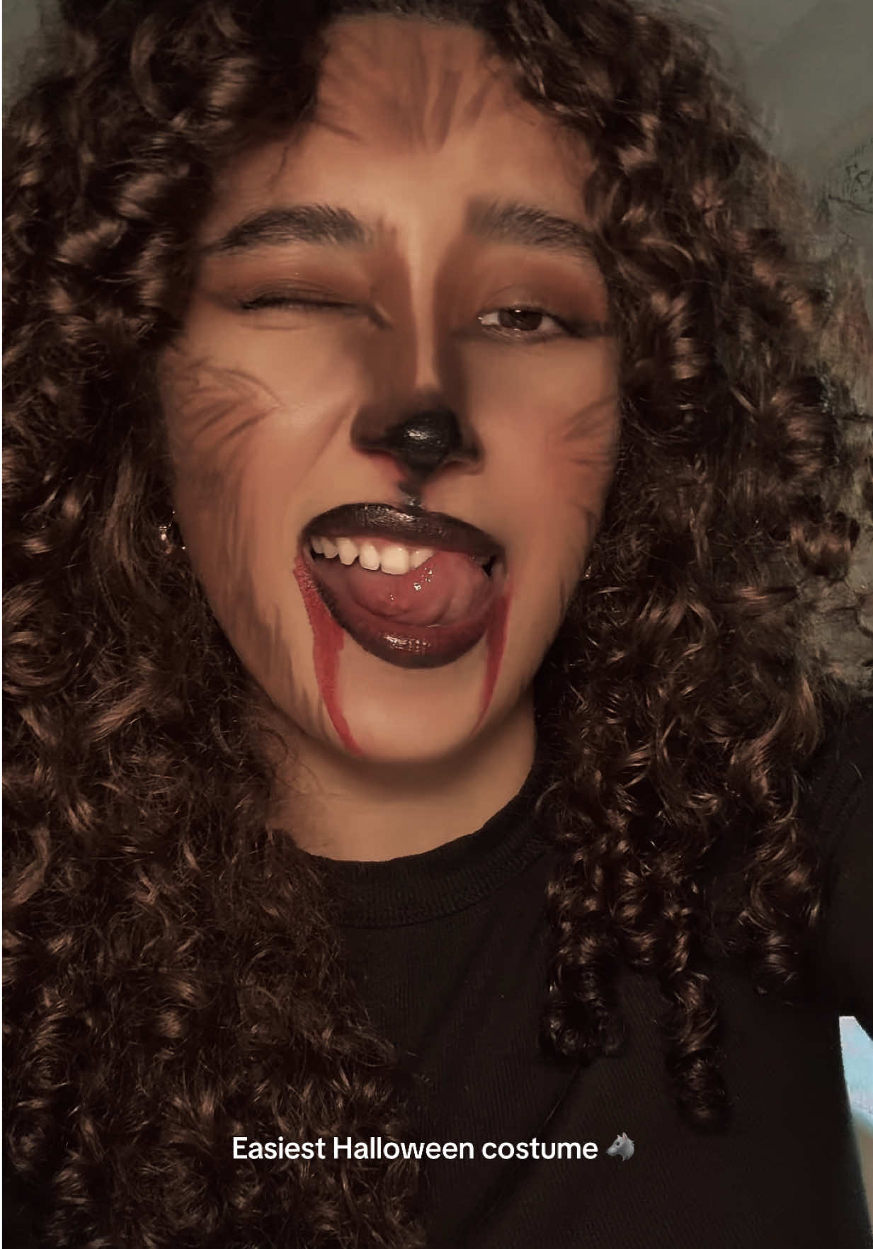 Easy last minute Halloween costume 🤏🏼🤏🏼 #halloweenmakeup 
