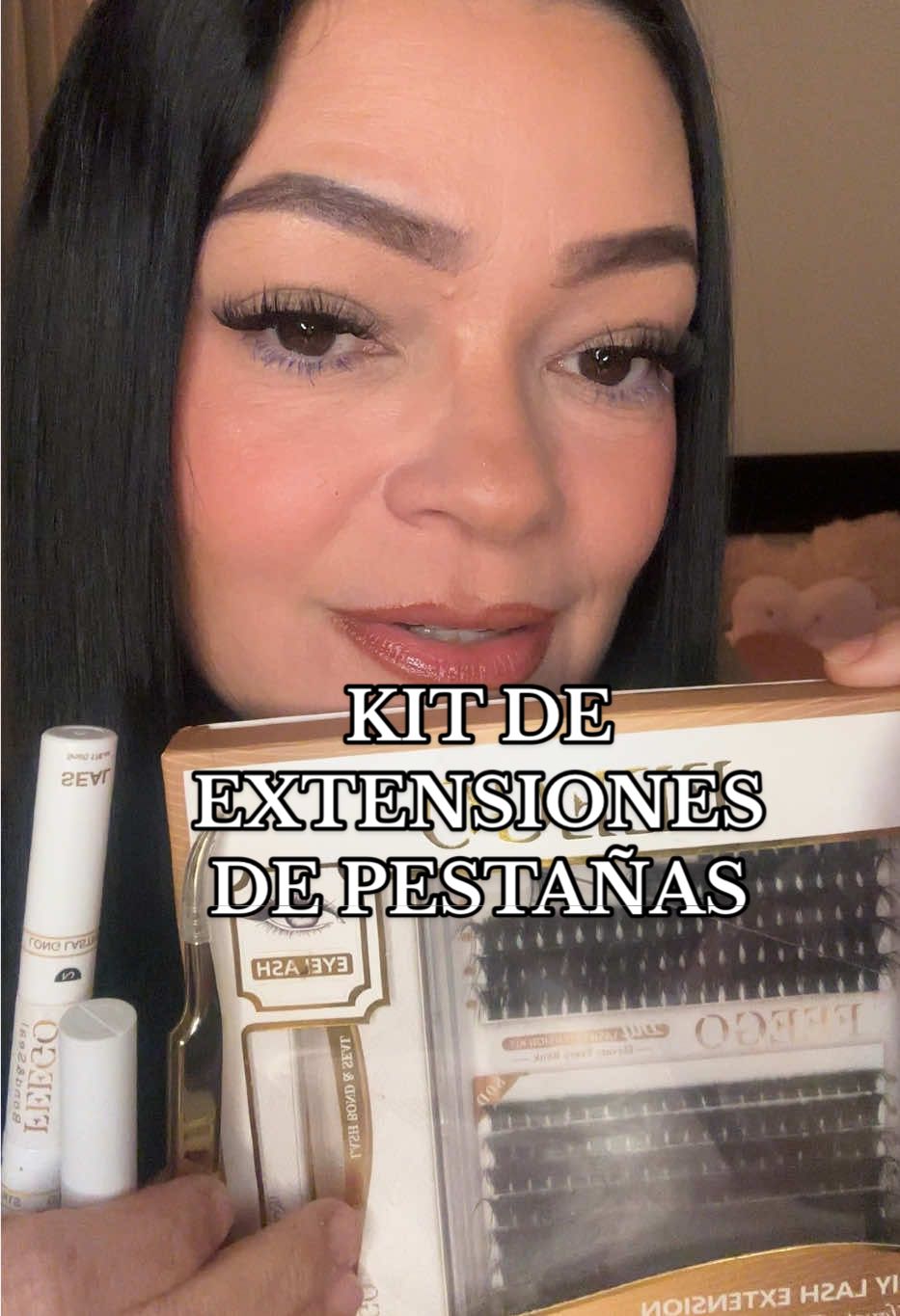 Este kit está súper completo para que tú solita te hagas tus pestañas en casita 🤩 #tiktokshopblackfriday #Q4 #tiktokshopBrasil #tiktokshopmodabr #extensionesdepestañas 