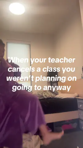 Well Professor* but same thing in my eyes higher education is still just education no offense but they are different but still but omg I was debating not going to a class and literally the professor cancelled it omg I couldn’t be more happy ngl #ifcktwitrzlutzz #ifcktwitrslutzz #student #classcanceled #free 