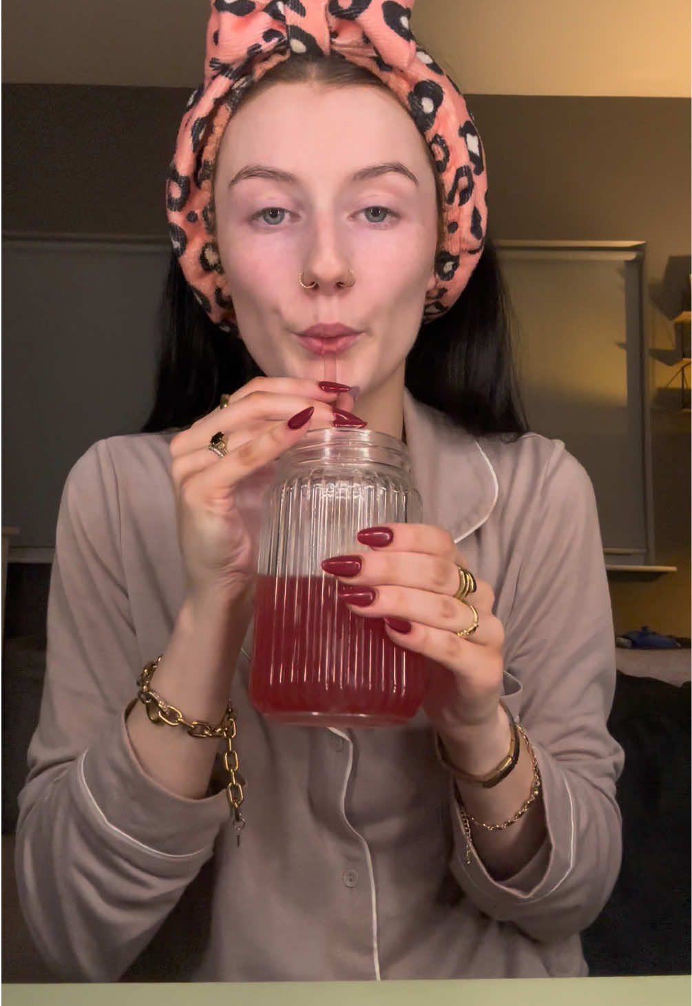 Luv this shit 😴🍹            @SHREDDY ad  #grwmforbed #winddown #sleepygirlmocktail #suppliment 