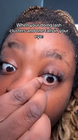 That was terrifying #lashclusters #lashextensions #lashes #girls #fyp 