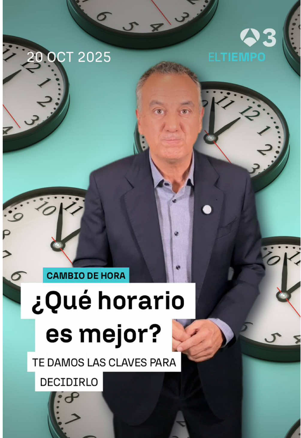 🕰️ El cambio de hora llega de nuevo y una vez más comienza el debate 🗣️ ¿Qué horario es mejor? ¿Con cuál debemos quedarnos?  ➡️ Roberto Brasero nos da todos los detalles para comprender las diferencias  📲 Más contenidos en la web de antena3noticias.com #Antena3Noticias #TuTiempo #AprendeConTikTok  