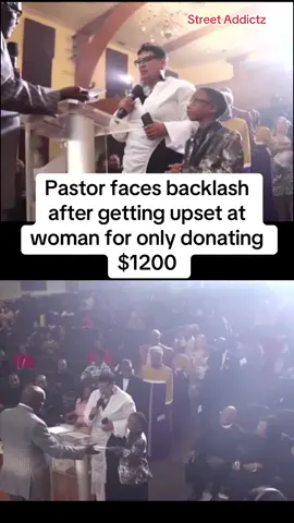 Bishop Marvin Winans sparks controversy after publicly calling out a woman and her son during a church fundraiser for donating $1,200 instead of the expected $2,000. The moment has since gone viral, drawing mixed reactions online. #fyp #fundraiser #church 