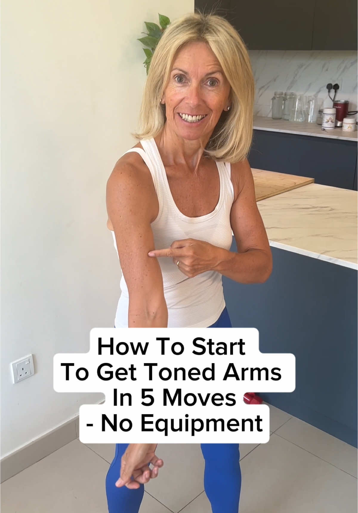 If you’re a complete beginner and you would like to get your arms toned, then begin with with 5 arm exercises - no equipment needed. After a couple of weeks, start to add some light weights. 😊