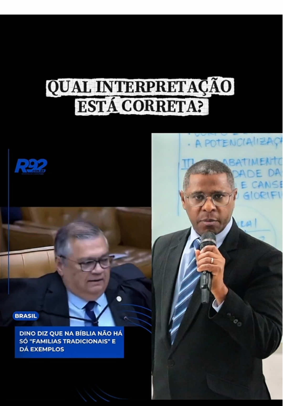 Duas falas que está dando o que falar #prosielgomes #flaviodino  e pra você qual interpretação está correta?