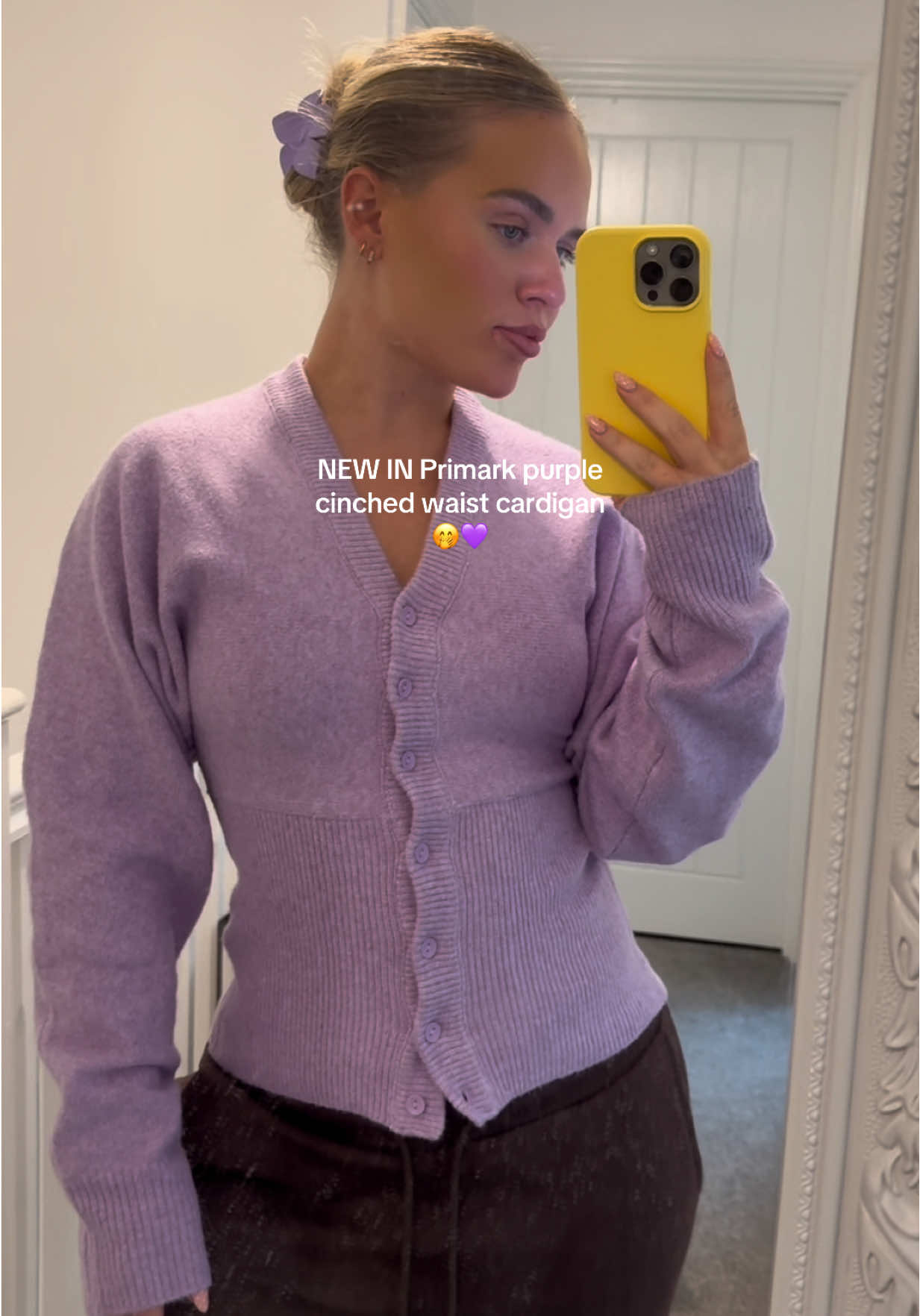 And it’s only £10!!! Obsessed 💜#primark #primarkfinds #cinchedwaist #viral 