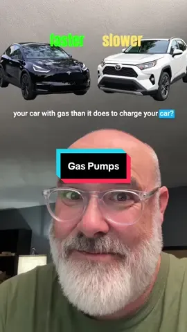 You’ll spend more time at the pump than at Tesla charging stations. #tesla