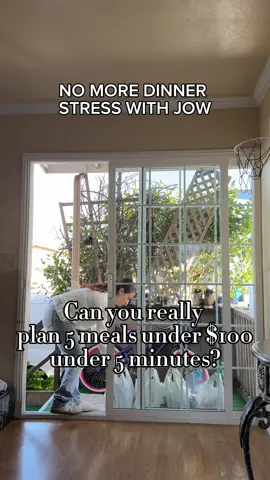 Stop stressing about dinner and download Jow!❤️ @Jow | build your perfect menu #jow #perfectmenu #nomoredinnerstress #dinnerunder100 