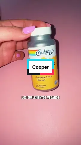 Suplemento de cobre con 2mg y 100 cápsulas veganas de fácil absorción ✨ son de solaray 💚 #fallfestival #tiktokshopblackfriday #supplements #tiktokshopcybermonday #tiktokshopcreatorpicks 