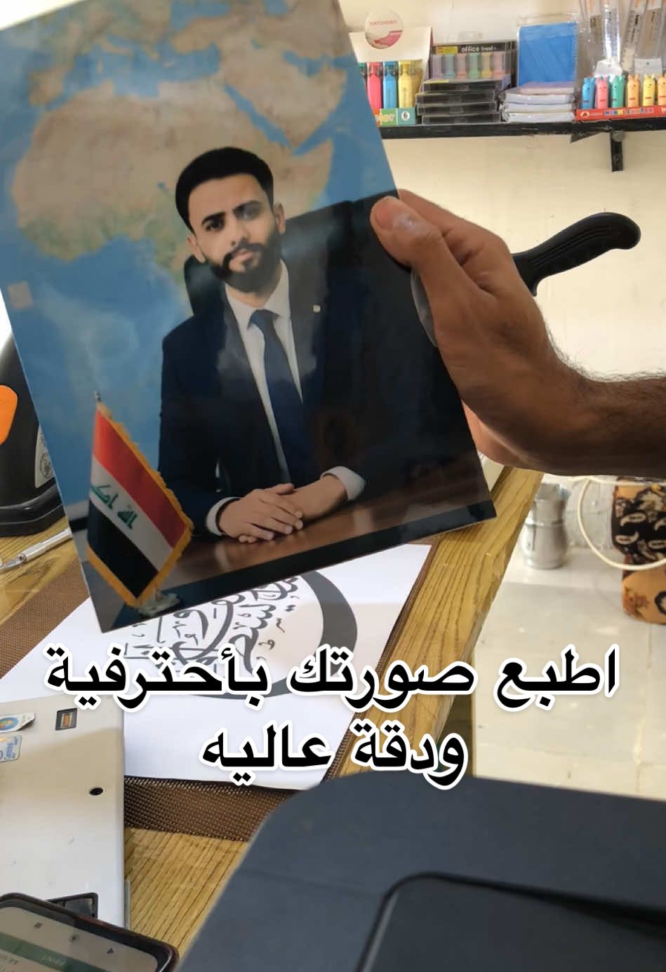 اطبع صورتك ويانه 😍 بورد خشبي مع اكساء نانو سيراميك  بسعر جداً مميز 😘 #طبع #طباعة #مطبعة #صور #تصوير #مكتبة #الغراف 