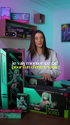 Qui veut ce PC ? 🥹🩵 @ROG France Hatsune Miku 🩵🩷 Participe dès maintenant en bio 🔥  🌈 La configuration :  - Carte mère ROG STRIX X870E-H GAMING WIFI7 - AMD Ryzen 7 9800X3D - RAM G.SKILL DDR5 32GB - Watercooling ROG RYUO IV 360 ARGB - Carte graphique ROG ASTRAL GEFORCE RTX 5080 O16G - Ecran ROG STRIX XG27ACMEG-G - Boitier ROG STRIX HELIOS II - Alimentation ROG THOR 1200W Platinum III - Boitier SSD M.2 ROG Strix Arion