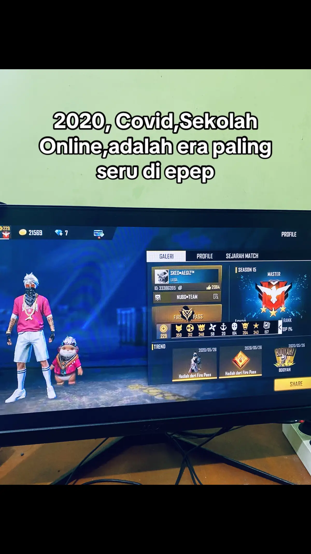 Puncak kejayaan epep? . . #zexonagame #freefire #covid19 #2020 #dirumahaja 