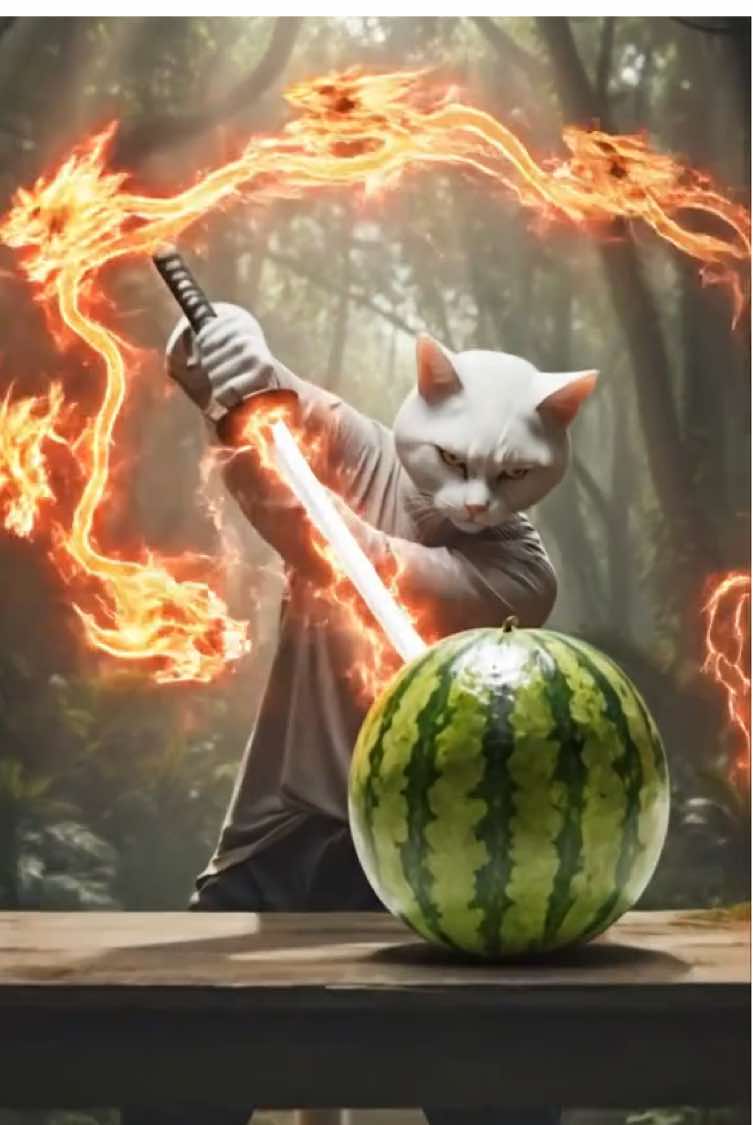 Part 01 : Kungfu Cat Revenge  #aicat #catcute #catmoney #catstory #cutecat 