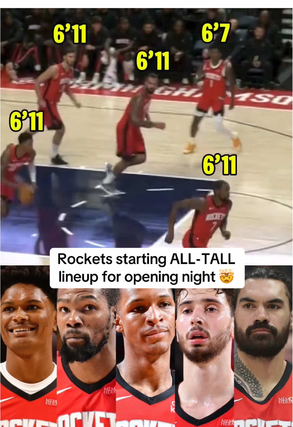 This is gonna be fun to watch. 🍿🔥 #rockets #NBA #basketball #kevindurant #amenthompson 