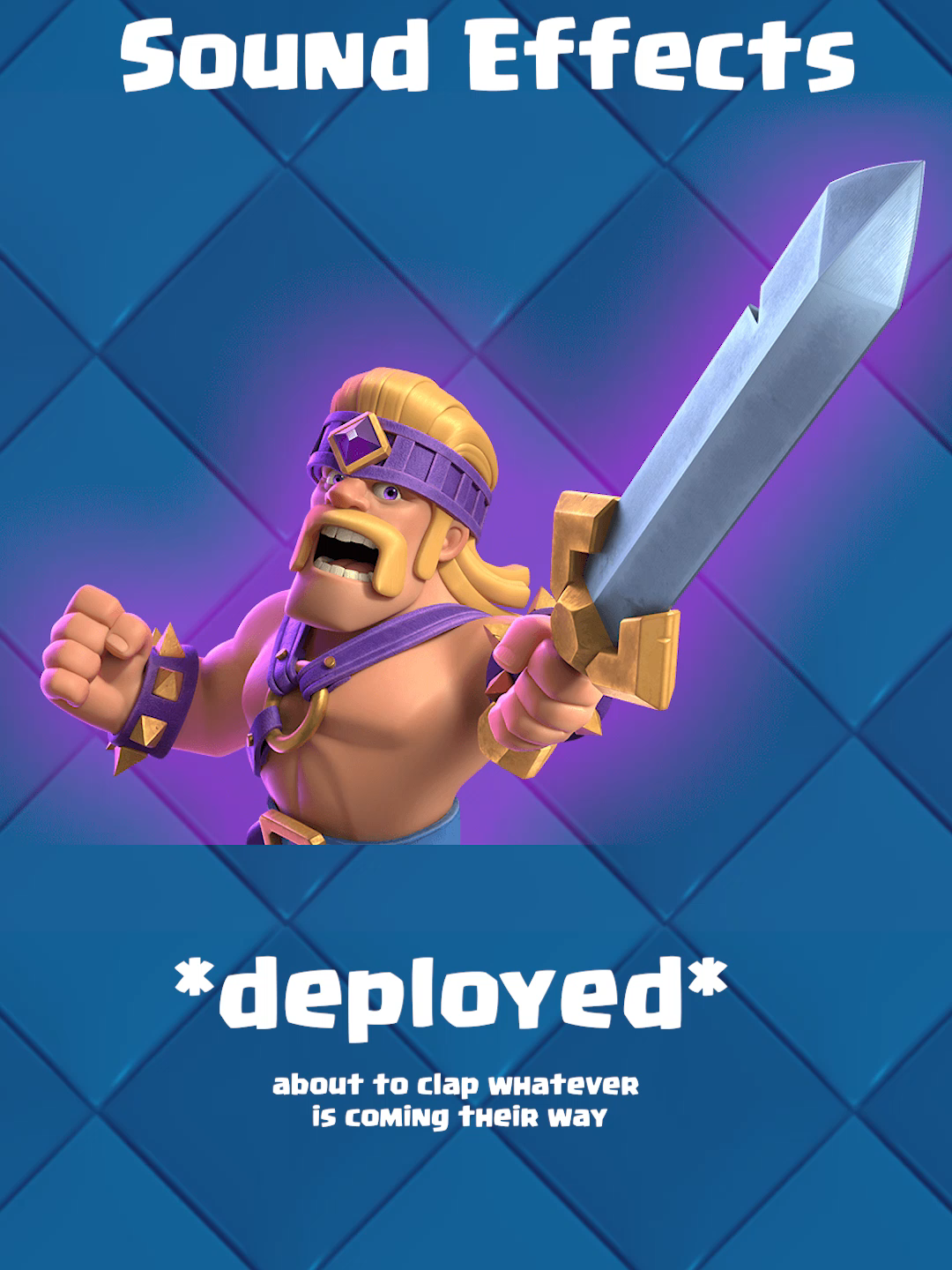 Clash Royale - All Evo Barbarians sound effects #shorts #clashroyale #supercell #evobarbarians