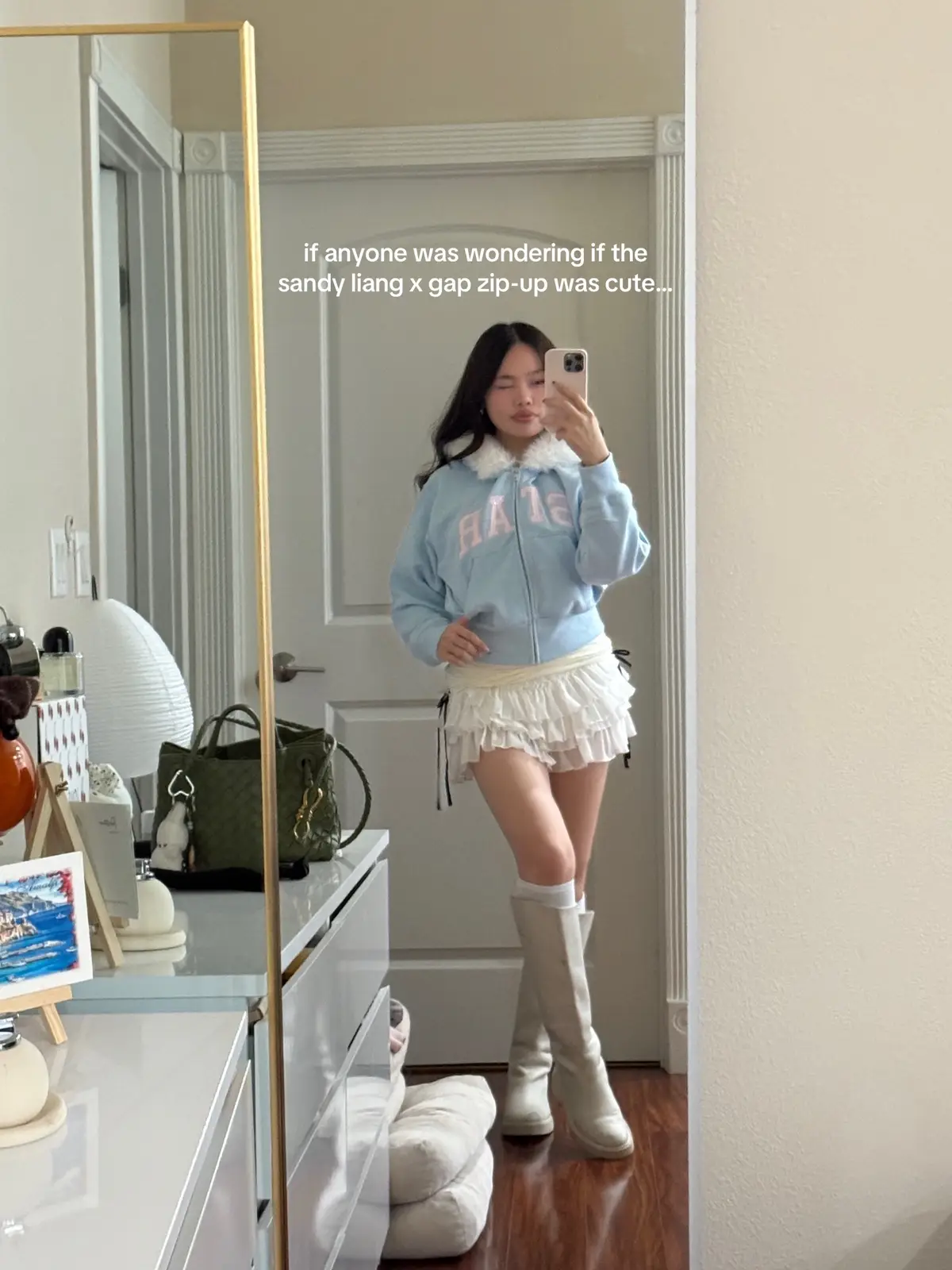 wearing this all fall & winter ⭐️ @Sandy Liang @Gap #sandyliang #gap 