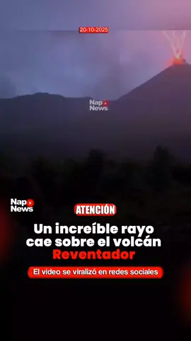 #ATENCIÓN | Un potente rayo fue captado durante la reciente explosión del volcán Reventador, ubicado en la Amazonía ecuatoriana. El fenómeno natural sorprendió a las comunidades cercanas y a los equipos de monitoreo que mantienen vigilancia constante en la zona. El Instituto Geofísico confirmó que el volcán se encuentra en alerta naranja, debido al aumento de su actividad. Por seguridad, las autoridades han restringido el acceso a los sectores aledaños y recomiendan a la población mantener precaución, especialmente en la provincia de Napo, donde se podrían registrar caídas de ceniza. Las autoridades de gestión de riesgos exhortan a mantenerse informados por canales oficiales y a seguir las recomendaciones emitidas ante cualquier variación en la actividad del volcán. #Reventador #Ecuador #Napo #Volcan
