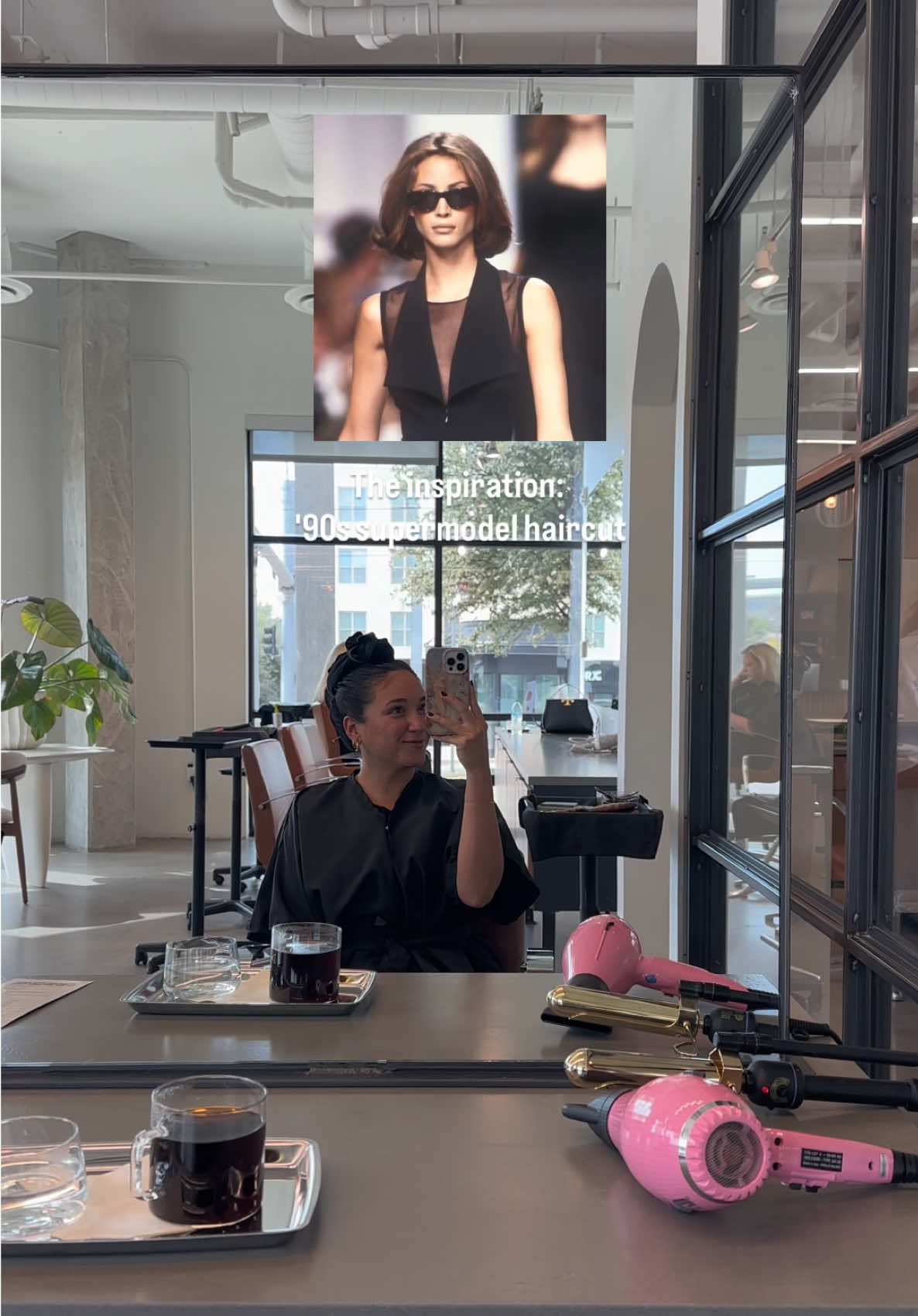 New era unlocked 🔓  Thank you for the magic @BELLA // DALLAS HAIRSTYLIST  & @Indigo Child | Dallas Hair ✂️✨ ____________________ Bob cut, 90s haircut, blowout, #90shair #90shairstyle #bobcut #hairtransformation #90sblowout