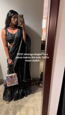 black Indian outfits though 🖤♠️🐧🐝🐦‍⬛♣️✨🧿 #browngirl #indiantiktok #Love #saree #foryoupage 