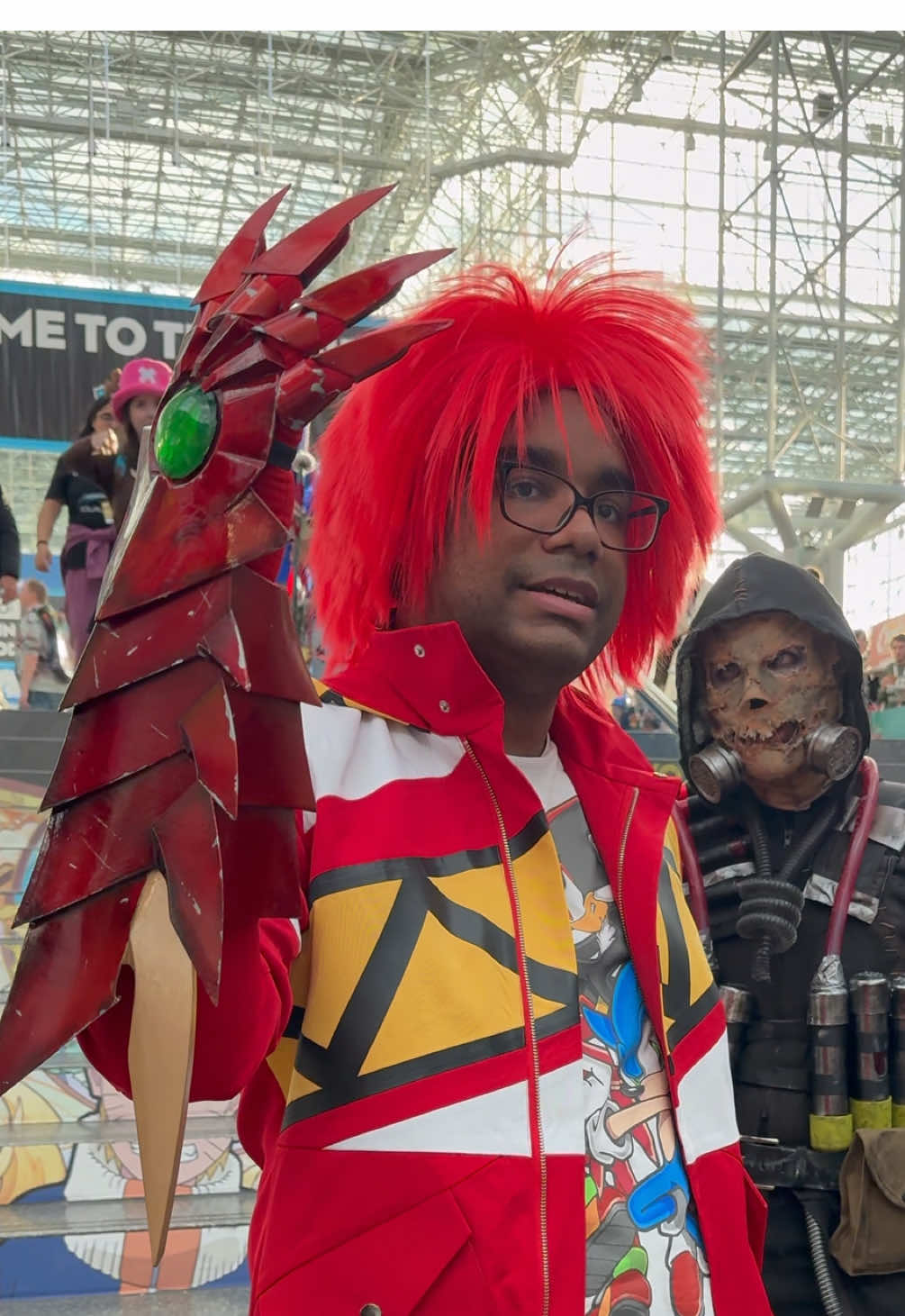 Fastflame503 at #newyorkcomiccon2025 making his debut #anime #videogames 