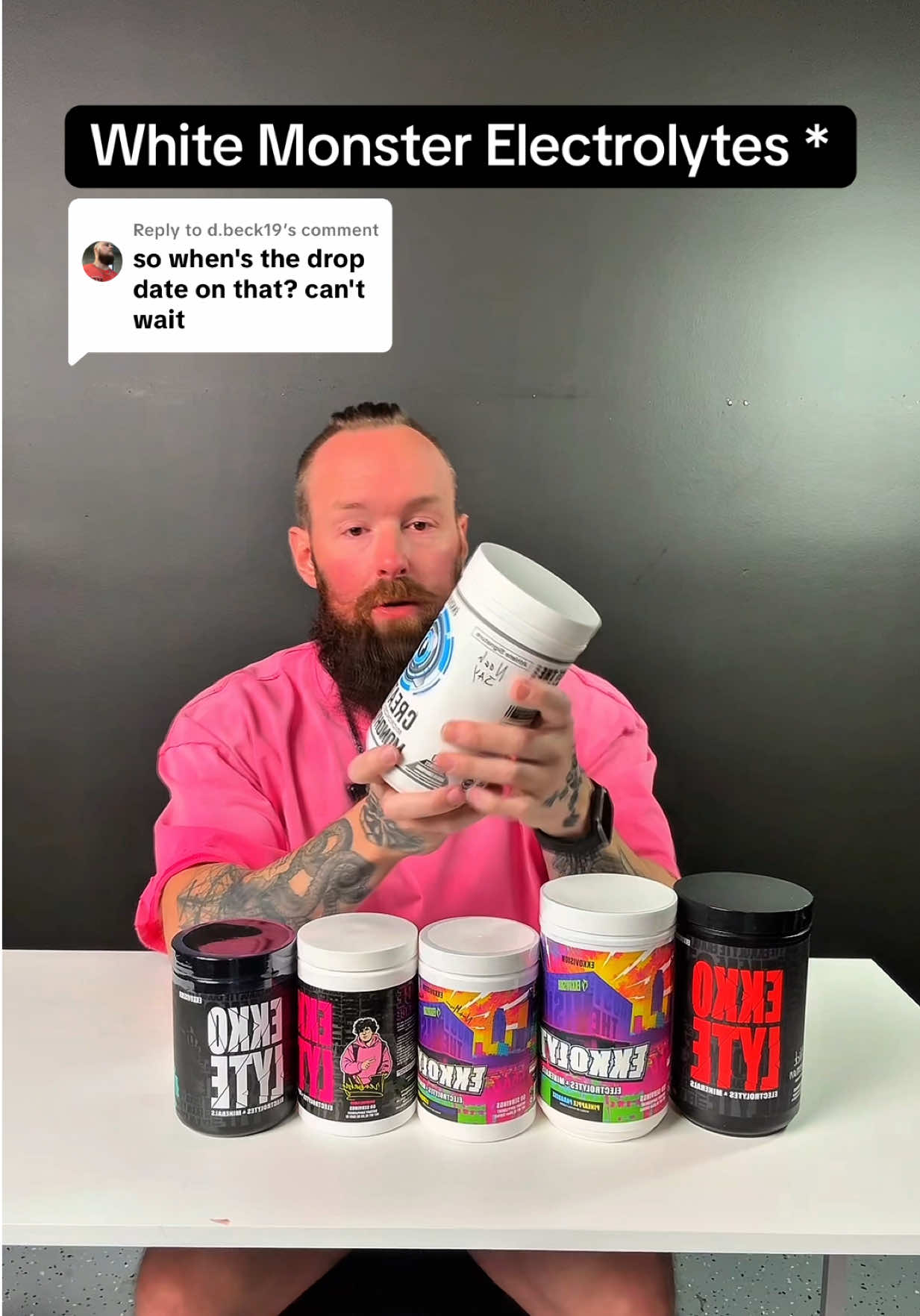 Replying to @d.beck19 white monster electrolytes are on the way! Ranking electrolytes from worst to best! 20% OFF + Free Shipping! #electrolytes #whitemonster #ranking #Fitness #ekko 