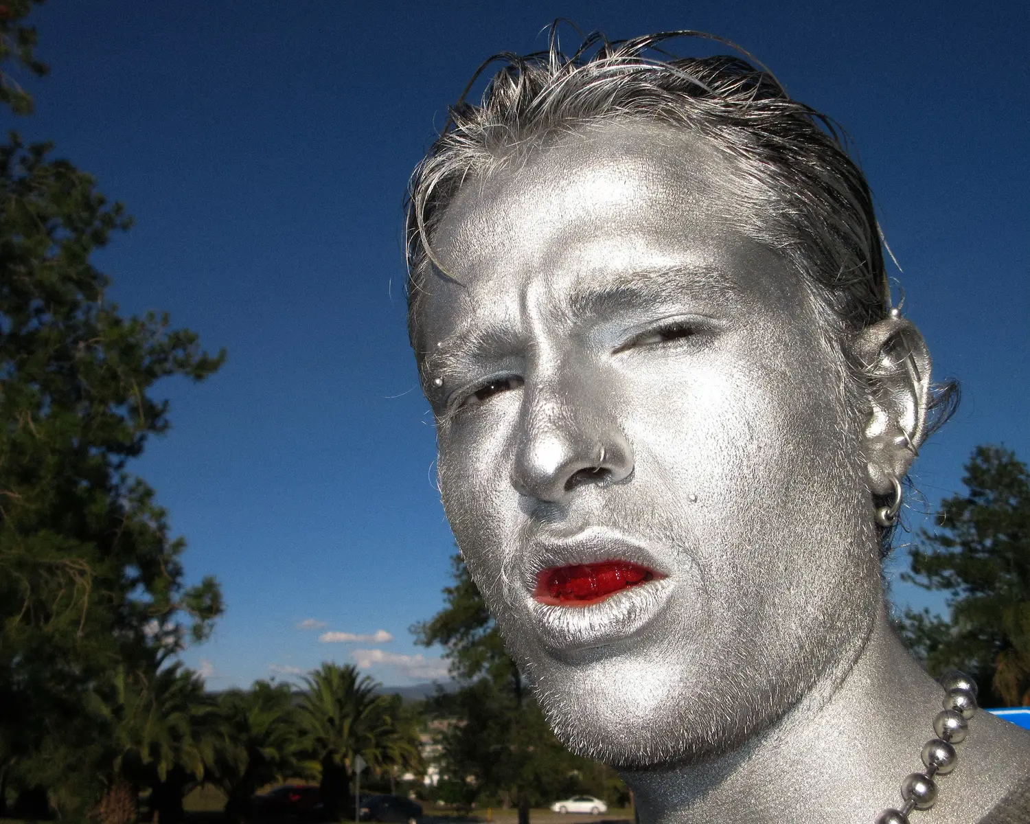 Silver boy #maquillajemetalico #silvermakeup 