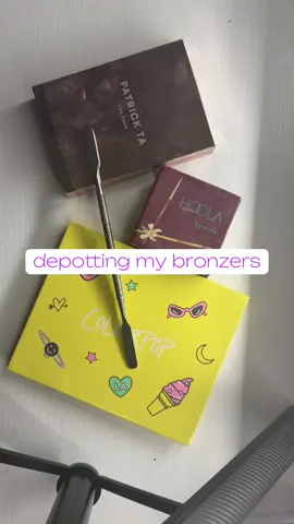 this felt like a science experiment 🧪👩🏻‍🔬 #depottingmakeup #depot #beauty #bronzer 