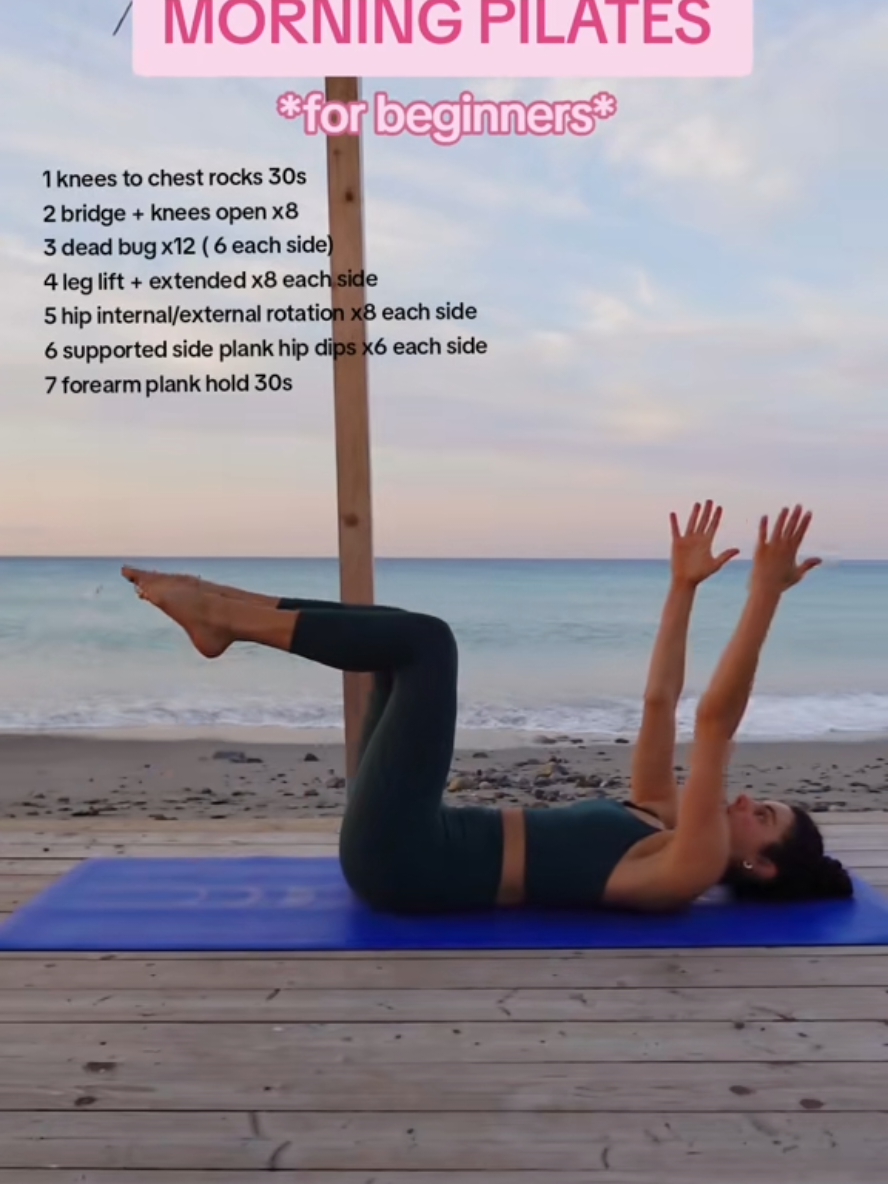 morning Pilates full body workout 🎀#morningvibes #pilatesgirl