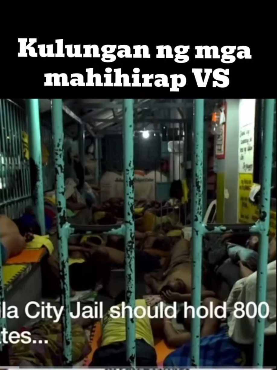 kulungan ng mga mahihirap vs kulungan ng mga mayayamanng corrupt. 