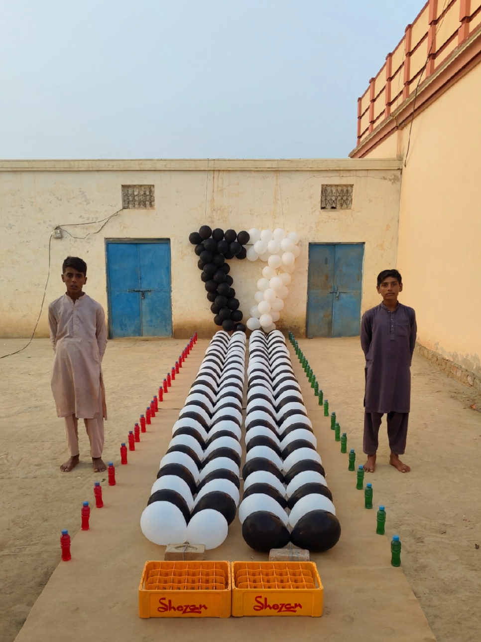 48 Bottles 🍾🍾 and 350 Balloon 🎈🎈#viral #game #challenge 