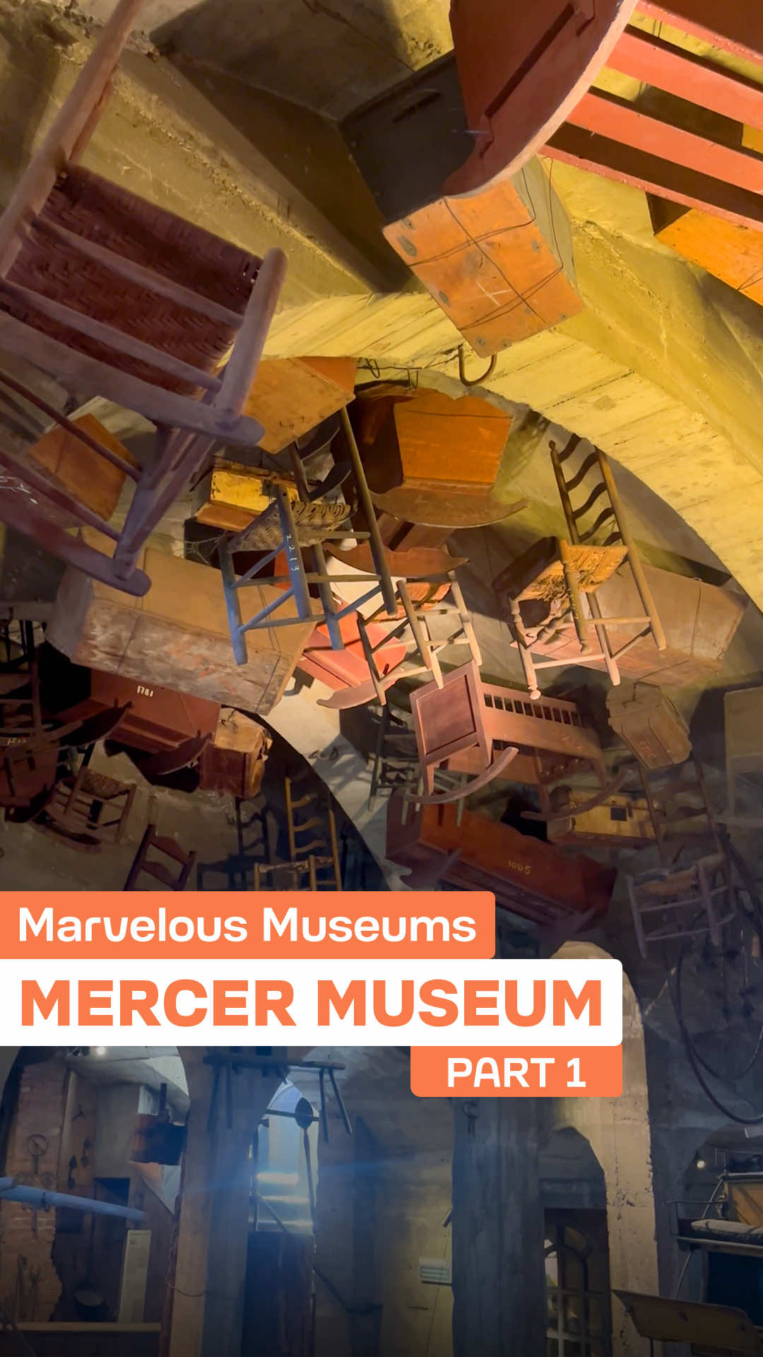 Did you know there’s a castle in Pennsylvania where the furniture hangs from the ceiling? Welcome to the Mercer Museum in Doylestown — Henry Mercer’s brilliantly bizarre creation filled with 40,000+ pre-industrial treasures, from cobbler’s tools to a 30-foot whaling boat. A must-see for anyone who loves history, craftsmanship, and a touch of the eccentric. 🎥 Stay tuned for Part 2 later this week — where we’ll take you inside Mercer’s equally epic 44-room mansion. #MercerMuseum #Doylestown #Pennsylvania #VisitPA #TravelUSA  