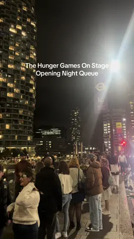 The Hunger Games On Stage Opening Night Queue 🔥 #london #thingstodoinlondon 