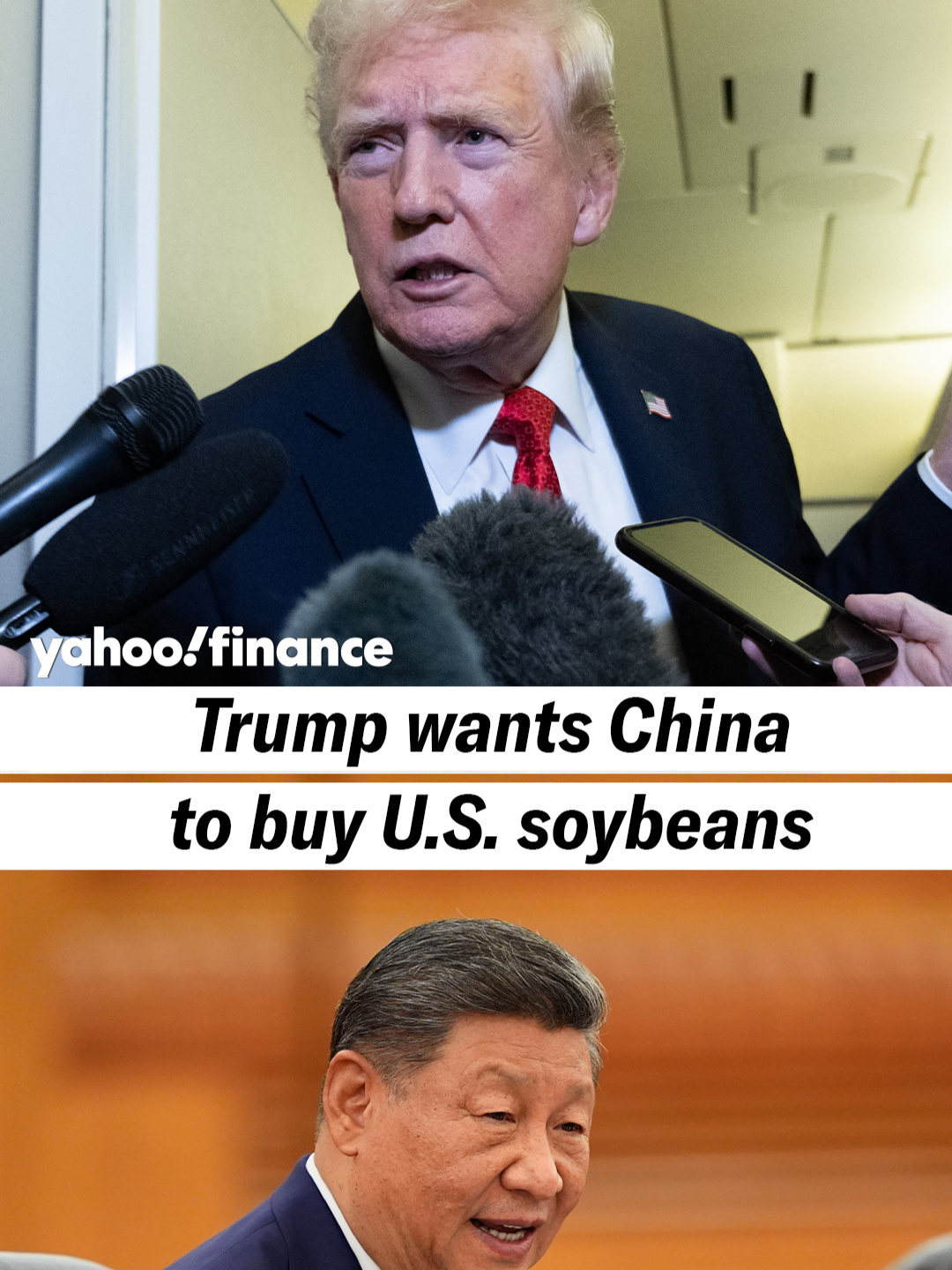 Trump wants China to buy US soybeans. 🫛 🫘