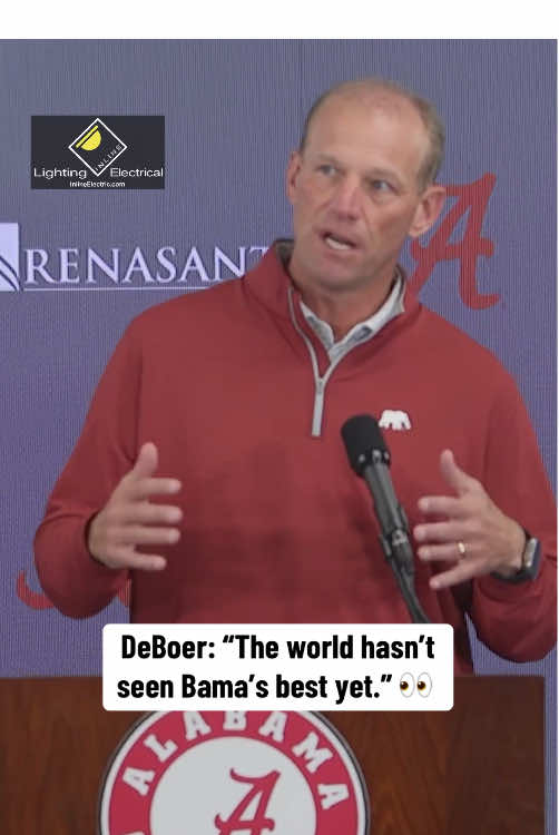 Kalen DeBoer on the Crimson Tide’s mindset to be ready for every matchup every week 👀 #RTR #Alabama #Bama #CFB #RollTide 