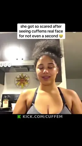 This chick was TERRIFIED after seeing Cuffem’s real face for less than a second after his Ai Duke Dennis filter went away 😭