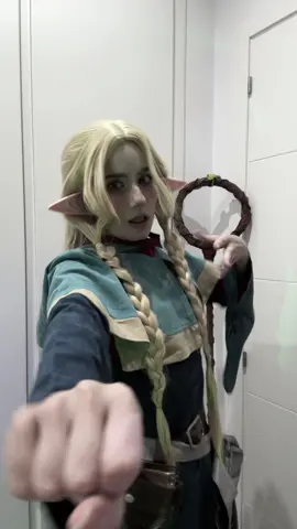 Olvidé la coreografía  . . . #cosplay #dungeonmeshi #marcille #anime #upmina 