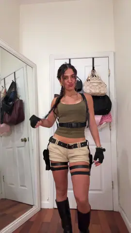 my lara croft halloween costume all put together #laracrofttombraider #halloweencostume 