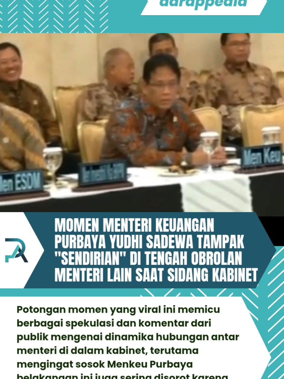VIRAL! PURBAYA DIACUHKAN DI SIDANG KABINET! 😔 #fyp #viral #reels #menkeu  #purbaya   