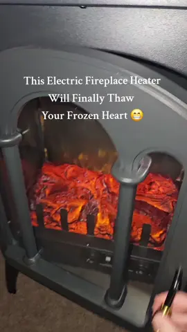 Take advantage of the flash sale price on this Electric Fireplace Heater! #fireplaceheater #electricheater #tiktokfinds #heaters 