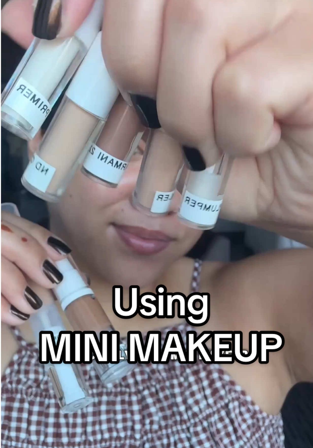 Made mini makeup to make it more travel friendly! Took them on my first trip and I’m sooo happy I did this. #minimakeup #decantingmakeup #depottingmakeup #travelmakeup #travelhacks  Products: @Dr. Dennis Gross Skincare lip treatment @DanessaMyricksBeauty skin tint @Tower 28 Beauty swipe concealer @NARS Cosmetics eye primer @Armani beauty eye tint 22 @makeupbymario shaping & sculpting serum  @Too Faced bronzing & sculpting stick @IT Cosmetics sun blush @Huda Beauty loose setting powder banana bright 