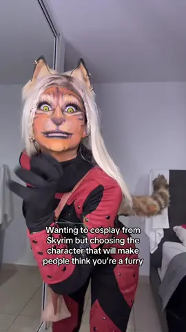 Or maybe i am? Idk anymore looking at my track record 😔 #skyrim #bethesda #khajiit #furry #hamilton 