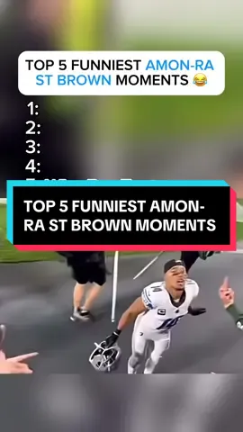 TOP 5 FUNNIEST AMON-RA ST BROWN MOMENTS #fyp #xyzbca #nfl #lions #amonrastbrown 