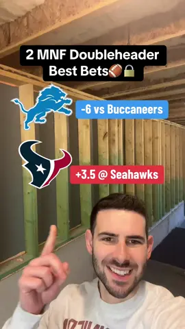 2 MNF Doubleheader Best Bets🏈🔒 #sportsbetting #parlay #locks #nfl #fantasyfootball 