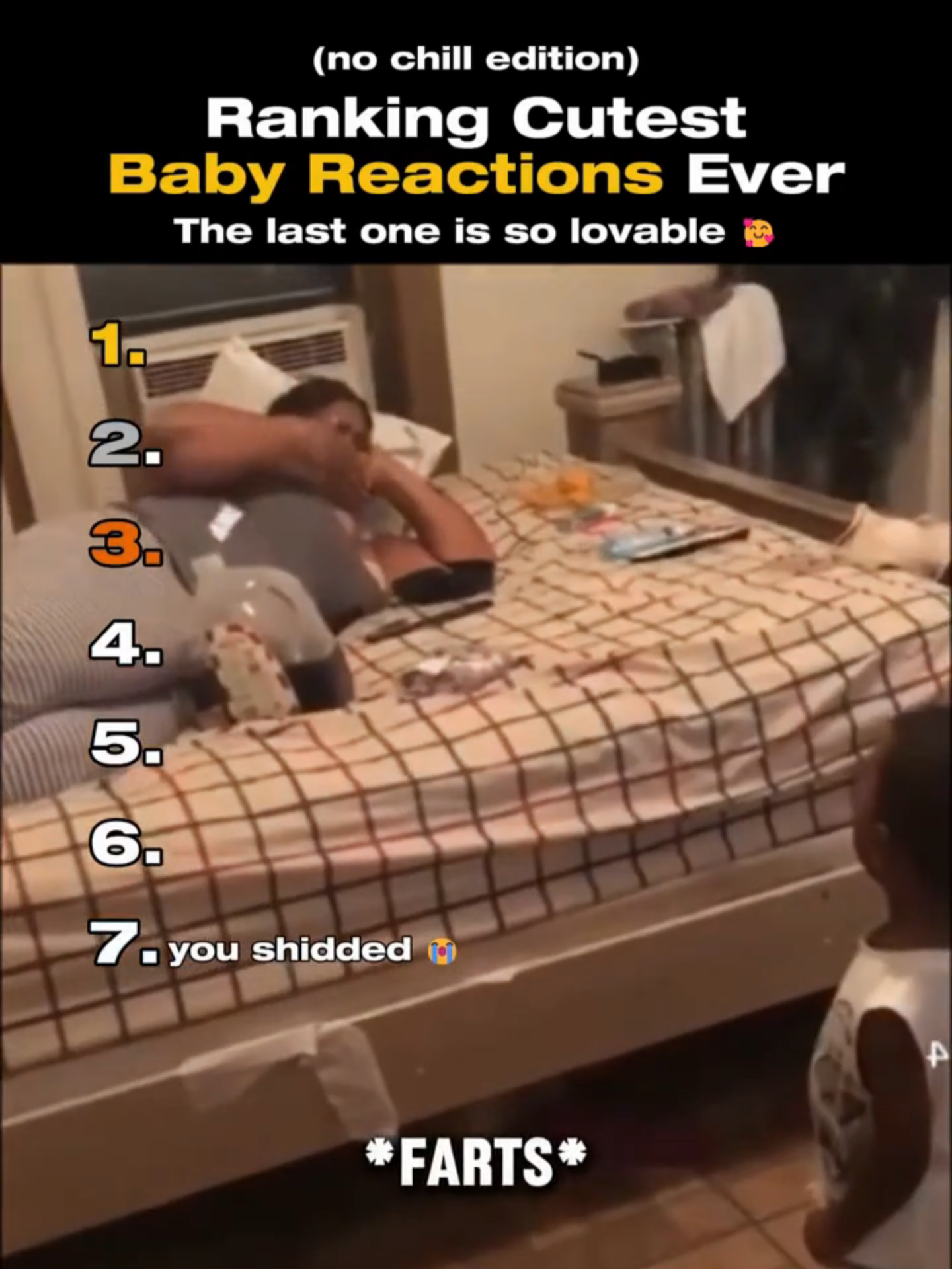 Ranking The Top 7 Cutest Baby Reactions Ever (No Chill Edition) #ranking #best #top7 #cute #cutebaby #babylove #chillbaby #chillmoments